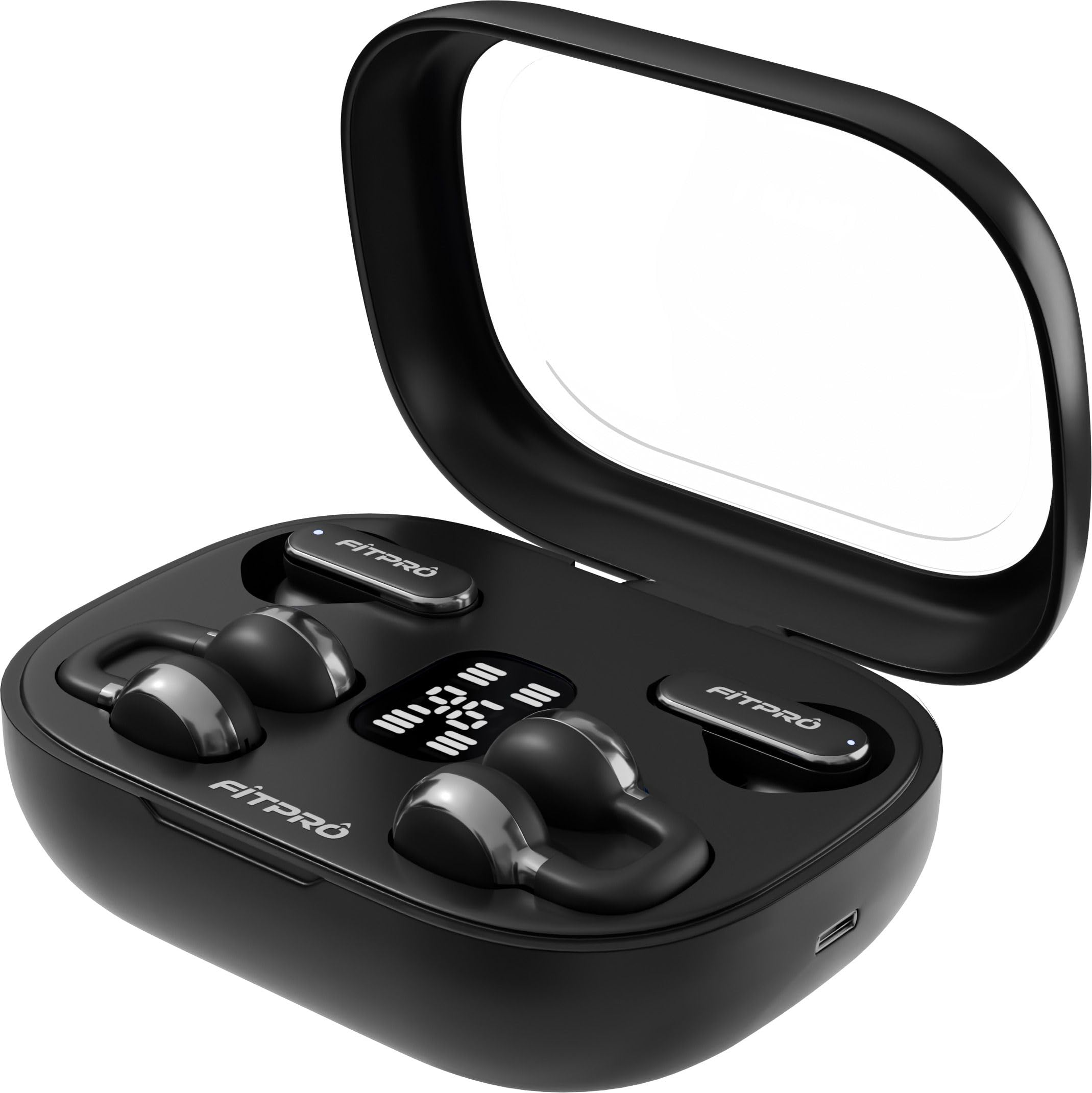 fitpro q10 tws wireless earbuds | twin-couple headphones | bluetooth 5.4 bluetooth (black, true wireless)