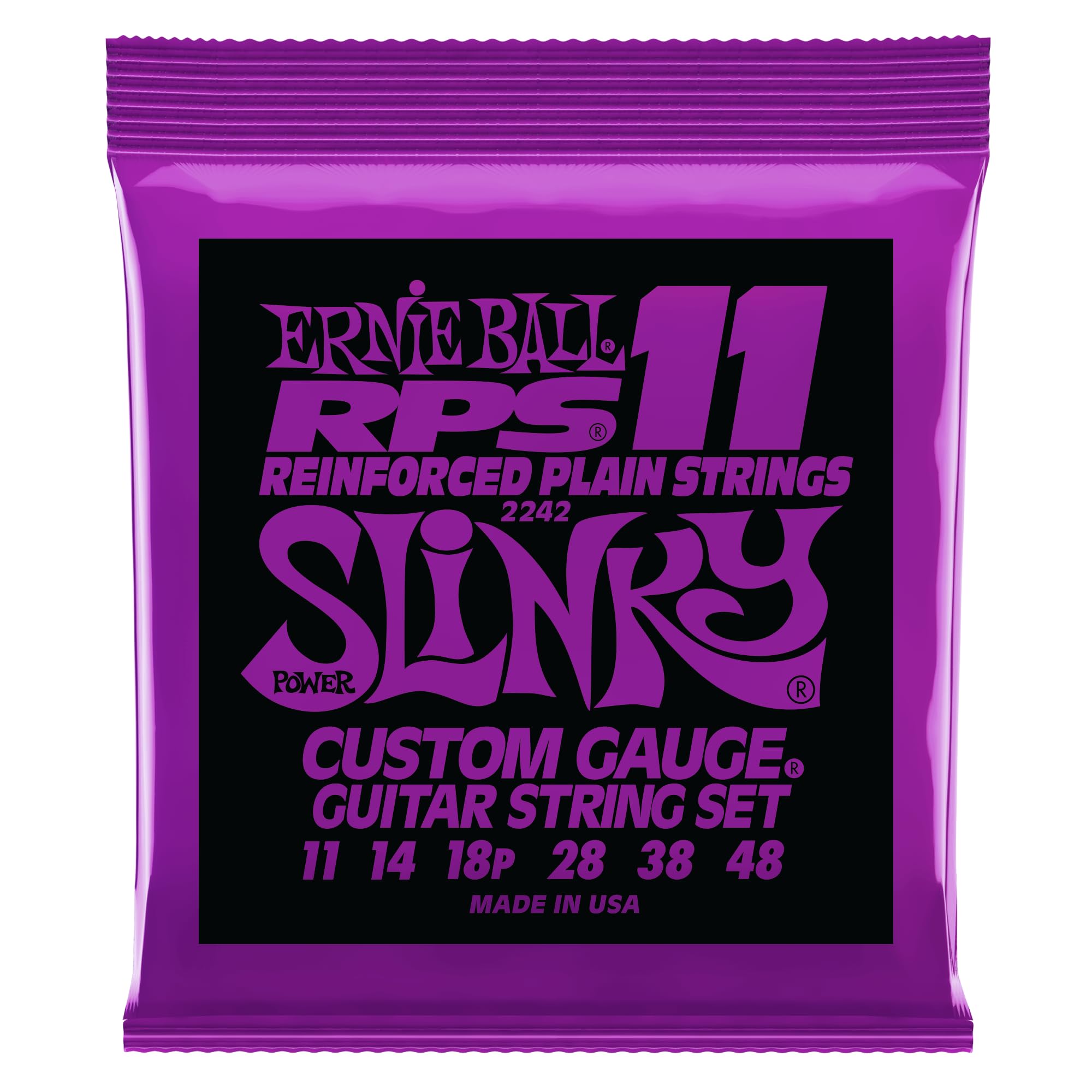 Ernie BallPower Slinky RPS Nickel Wound Electric Guitar Strings - 11-48 Gauge