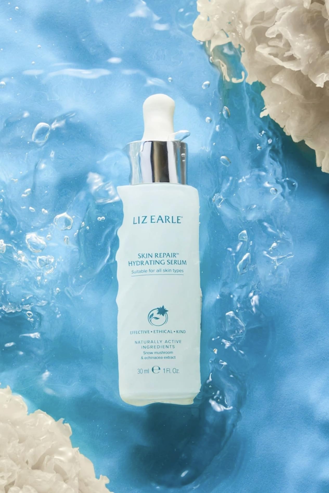 Liz Earle Skin Repair™ Hydrating Serum with Snow Mushroom and Echinacea Extract for All Skin Types 30ml, 30 ml (Pack of 1) - Image 4