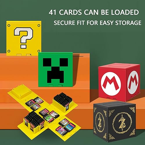 Miniatura 7 de doepeBAE Game Card Case Compatible with Nintendo Switch,Extra Large Capacity Switch Game Case,Upgraded 41 Slots Switch Game Card Storage Box,Press