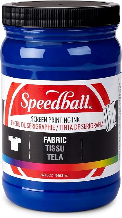 Speedball 045750, 45750, Fabric Screen Printing Ink, 32 Fl oz., Process Cyan