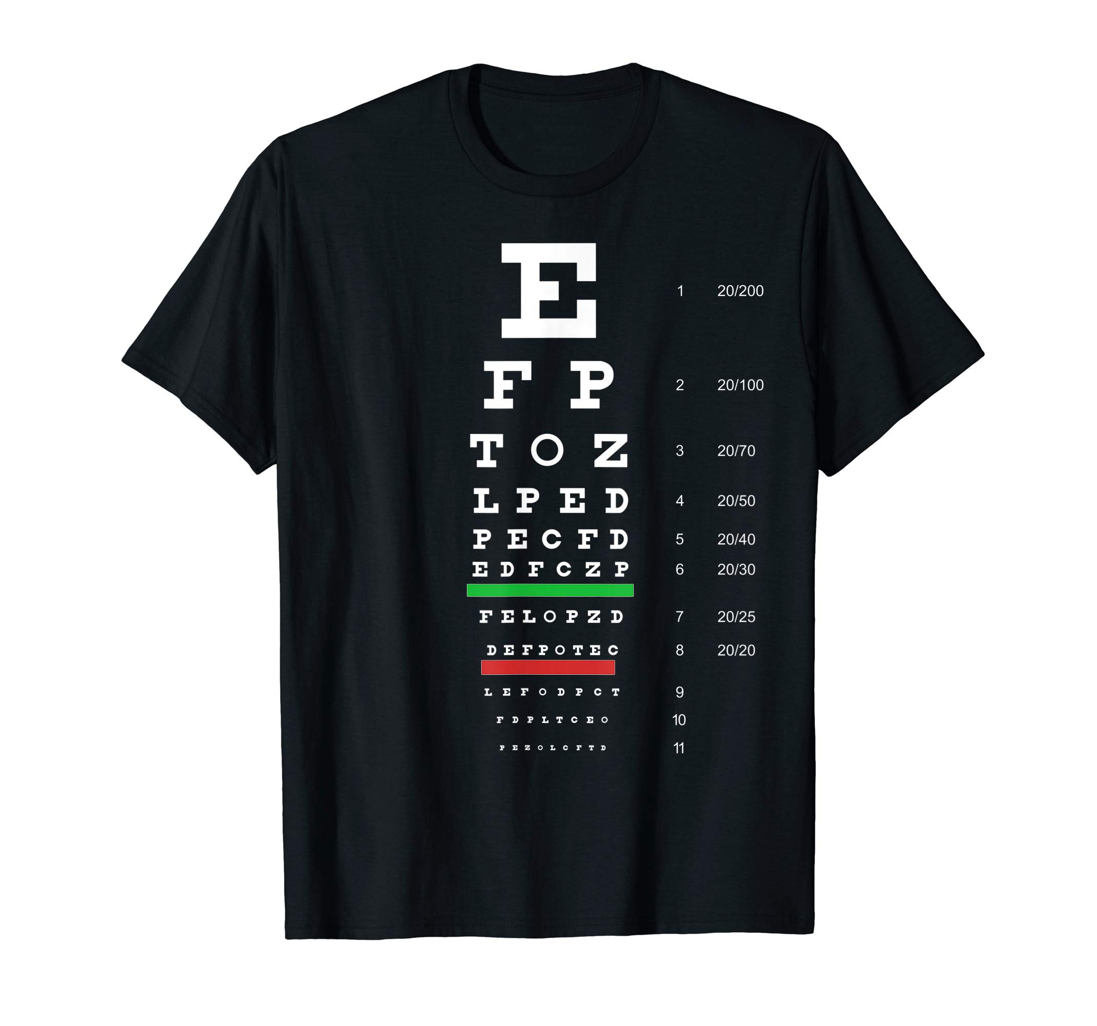 Flippin Sweet GearSnellen Eye Chart Test T-ShirtOEKO-TEX STANDARD 100