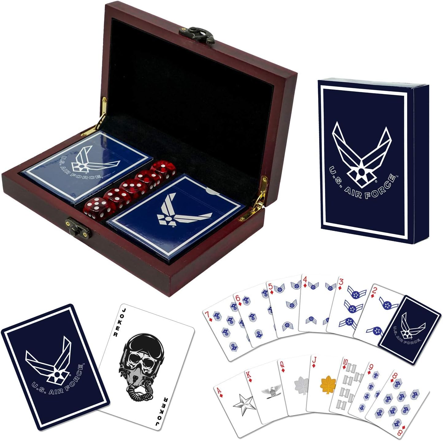 Air Force Playing Cards with Dice