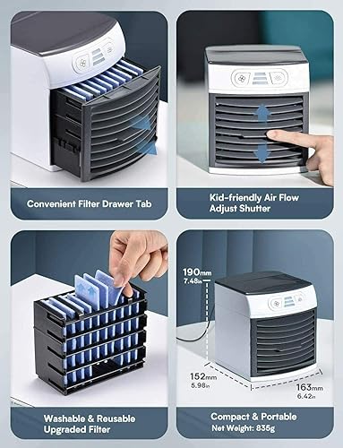 Miniatura 5 de Breezy Arctic Cooler Air Cooler Ventilador portátil Mini Aire acondicionado portátil - Aire acondicionado portátil - Aire acondicionado portátil -