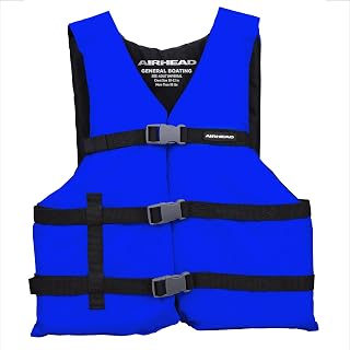 Airhead USCG Approved Type III Life Jacket Adult Universal - Open-Sided PFD for Boating Kayaking PWC