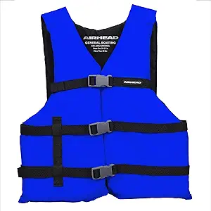 Airhead General All Purpose Life Jacket, US Coast Guard Approved Type III Life Vest, Perfect for Boating and Personal Watercraft Use