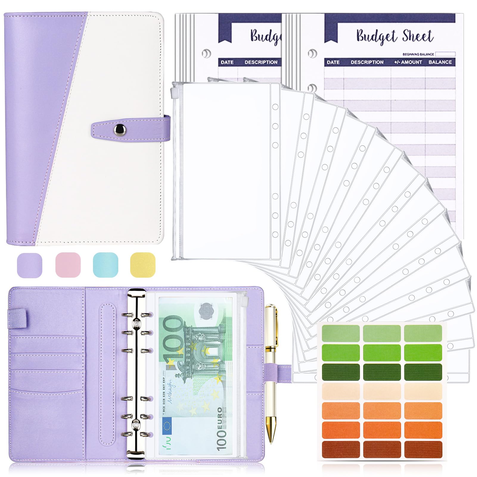 Budget Planner A6 Con Buste - Organizzatore Finanziario Personale Con Fogli Di Spesa - Foto 14