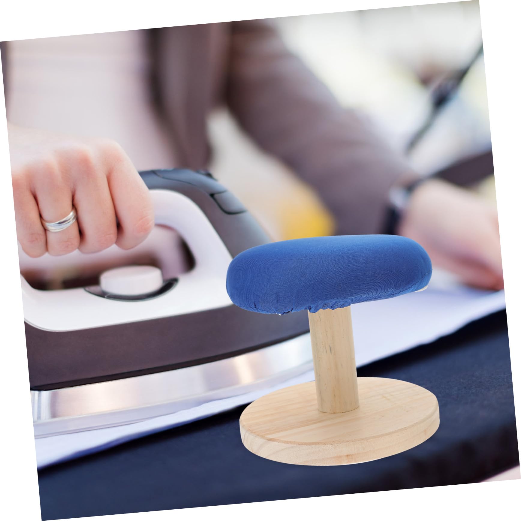 Tabla de Planchar de Sobremesa de Madera Funda Acolchada para Camisas