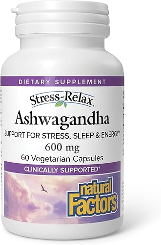 Natural Factors Stress-Relax KSM-66 ASHWAGANDHA, 60 Cápsulas Vegetarianas