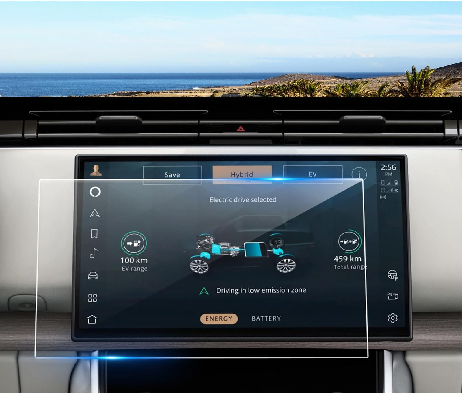 2023 2024 2025 Range Rover Screen Protector for Range Rover (SE/Autobiography/First Edition/SV) 13.1-inch Touchscreen, 9H Tempered Glass 2025 Range Rover Sport Accessories HD Transparent 13.1"