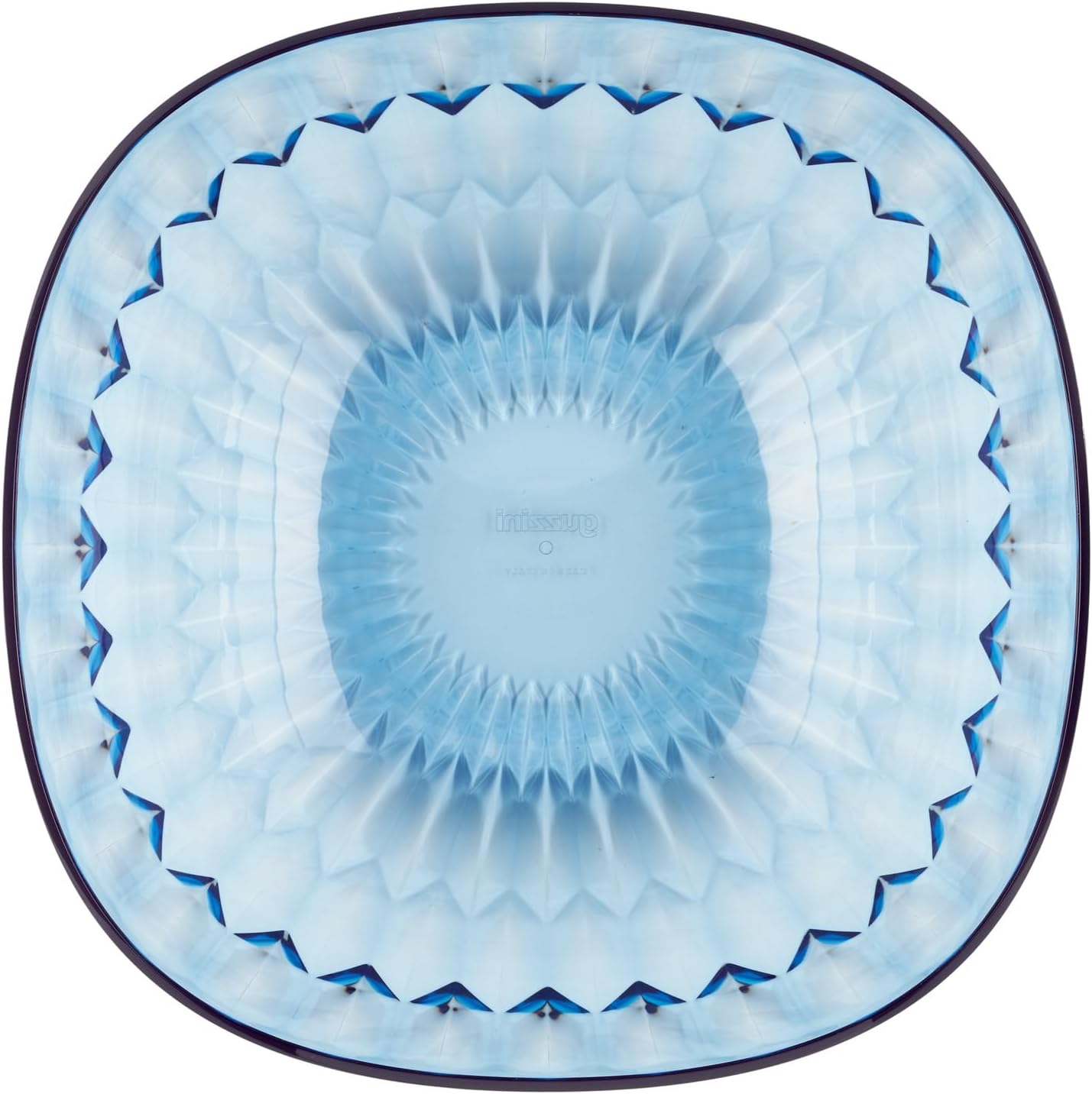 Guzzini Vanity 11.8" Acrylic Serving Bowl (Sky Blue) - BPA Free, Stackable, Dishwasher Safe, Italian Made from Plant-Based Acrylic Crystal - For Salads, Fruits, Desserts, Party Dishes, Casual Dining