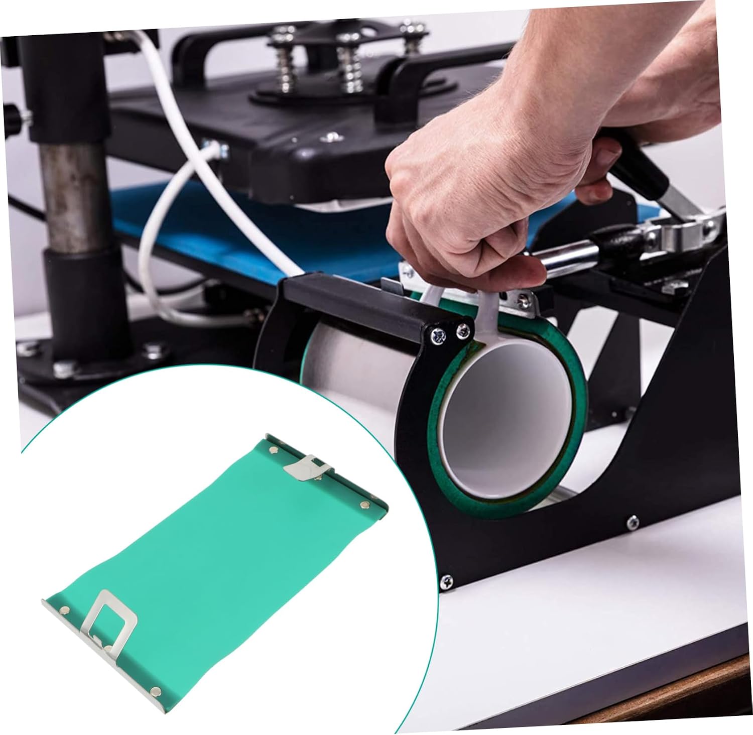 Artibetter 3D Sublimation Silicone Mug Wrap Clamp for 15 oz Mugs Adjustable Cup Mold Fixture for Heat Transfer Printing for DIY and Designs