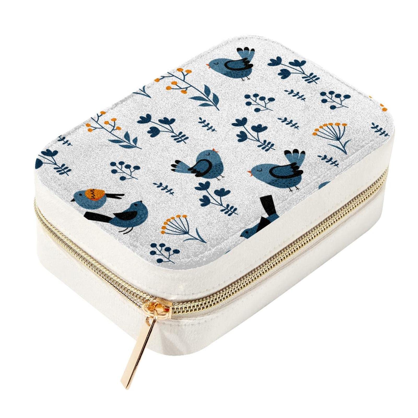 Boîte de rangement de bijoux en velours Spring Bird le cadeau idéal pour femme