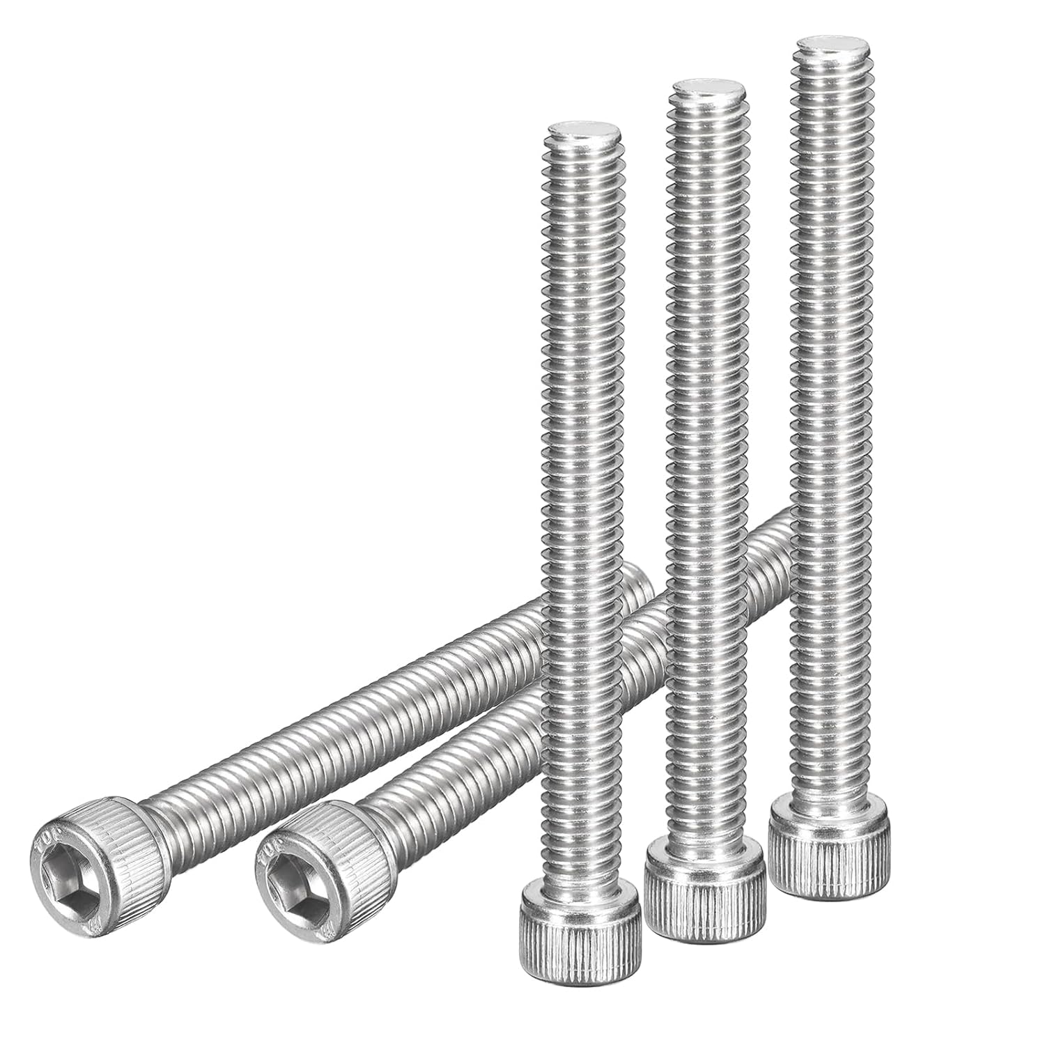 DTGN 5/16-18x3 Socket Head Cap Screws Bolts, 20Pcs 304 Stainless Steel 18-8, Machine Hex Socket Screw, Hex Drive, Bright Finish, UNC Coarse Thread Fully Threaded