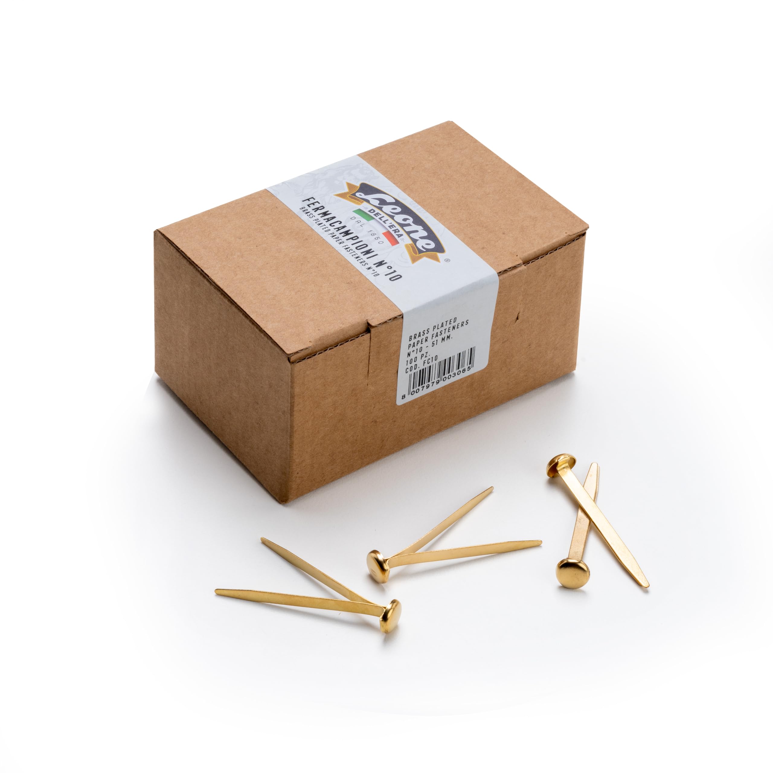 Leone Dell'Era Fermacampioni Ottonati 10 mm 51 szt.