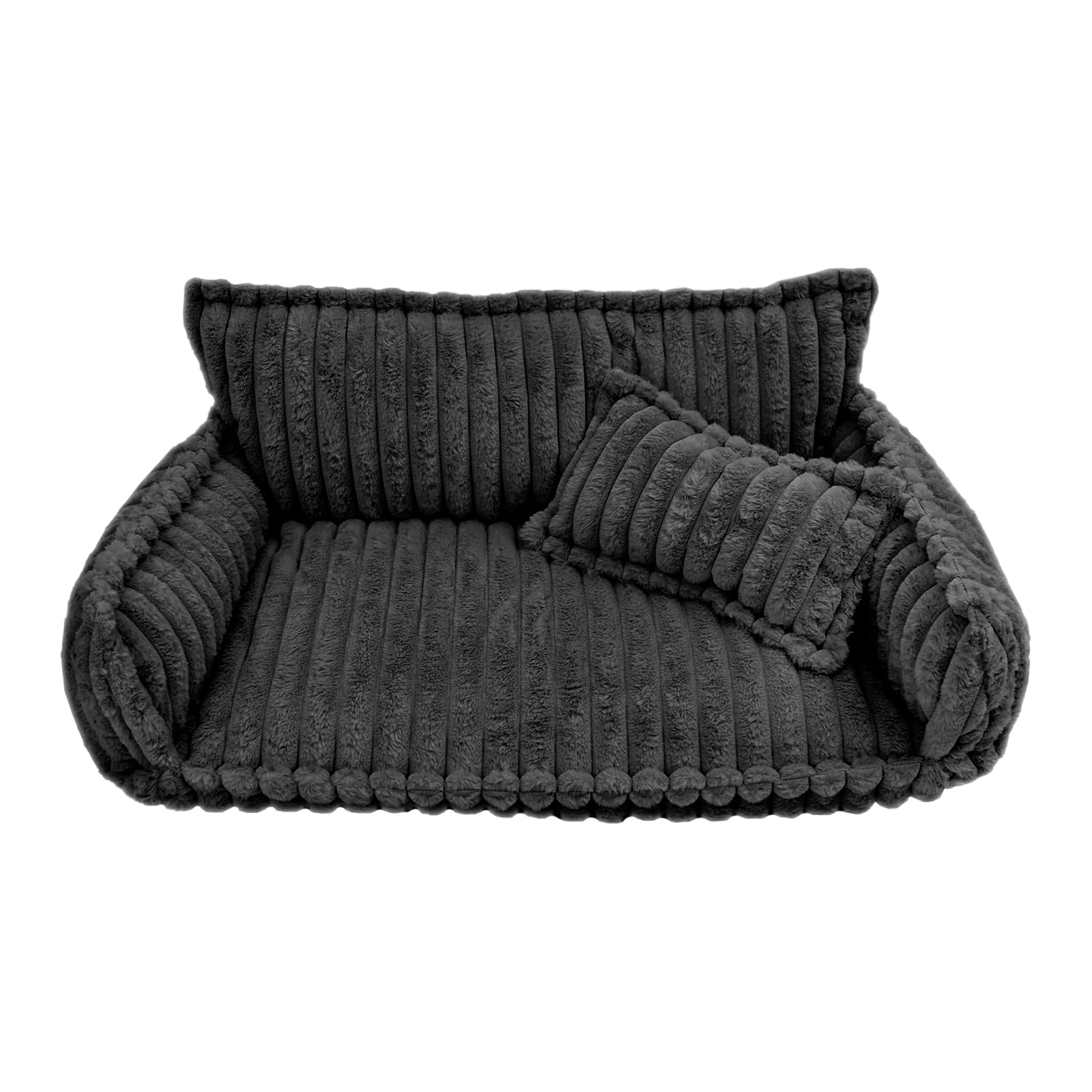 Cama ortopédica para gatos, 100 x 67 x 40 cm, con cojín para mascotas | Cama para gatos para interiores, sofá para gatos, sofá para casas, salón, dormitorio y balcones