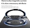 Funda con soporte magnético para Google Pixel 8, negro | Compatible con Magsafe, soporte magnético giratorio 360°, con 2 películas de vidrio templado, funda con protección contra caídas grado militar 5