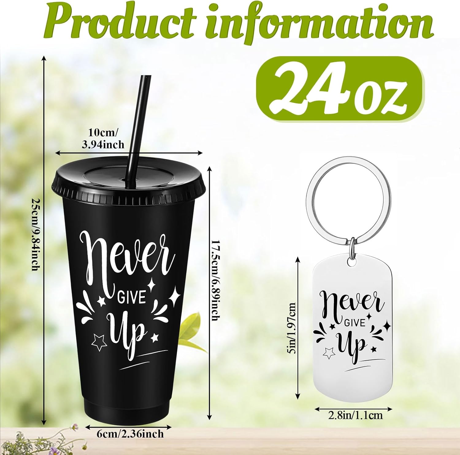 SiliFine 36 Pcs Employee Appreciation Gifts Bulk 24oz Best Team Ever Gifts for Coworker Thank You Plastic Tumbler with Lid and Straw Reusable Coffee Cup Inspirational Keychain for Teacher Staff Nurse
