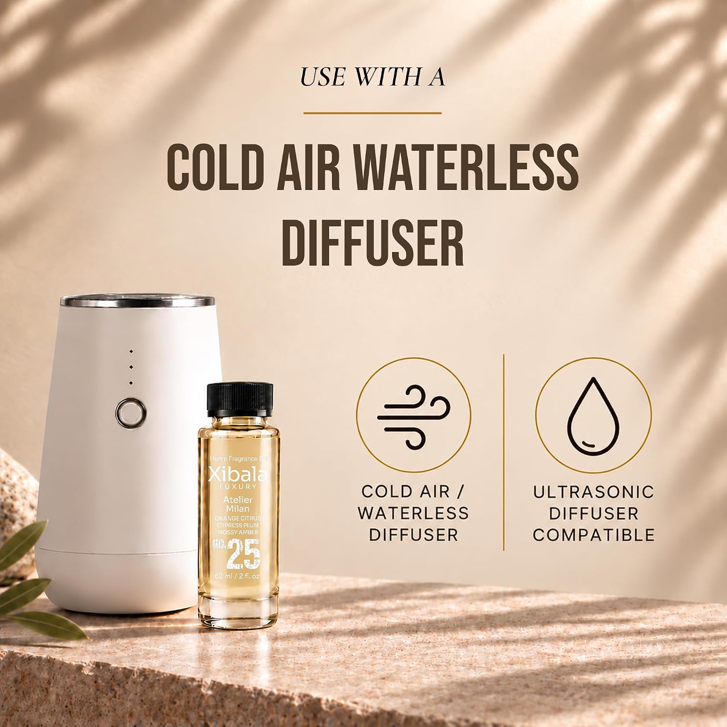 Home Fragrance Diffuser Oil, Atelier Milan, 2 Fl Oz