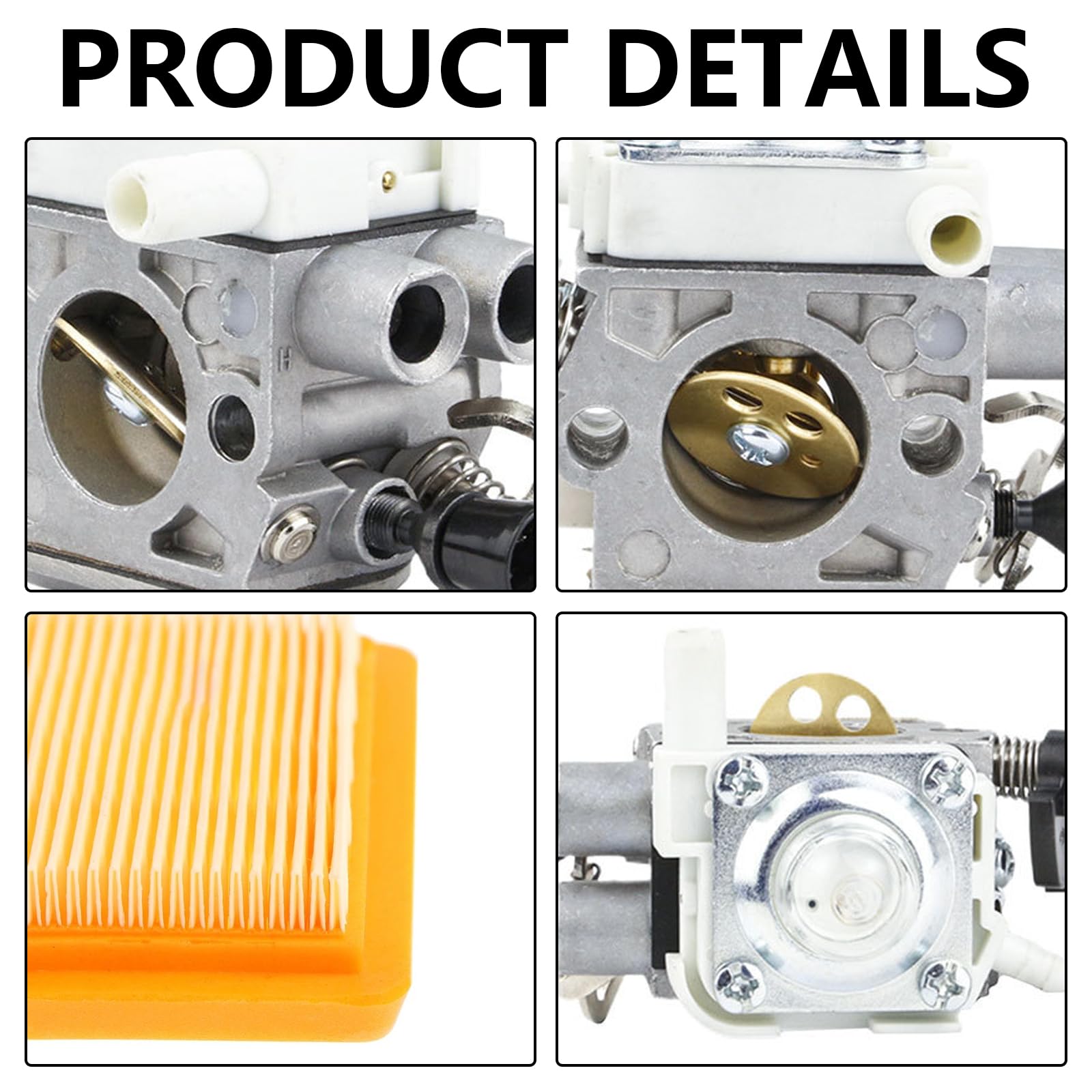 Kit de Carburador para Stihl FS240, FS240C, FS240R, FS240RC, FS260C, FS260R, FS360C y FS410C Piezas de Carburador Desbrozadora