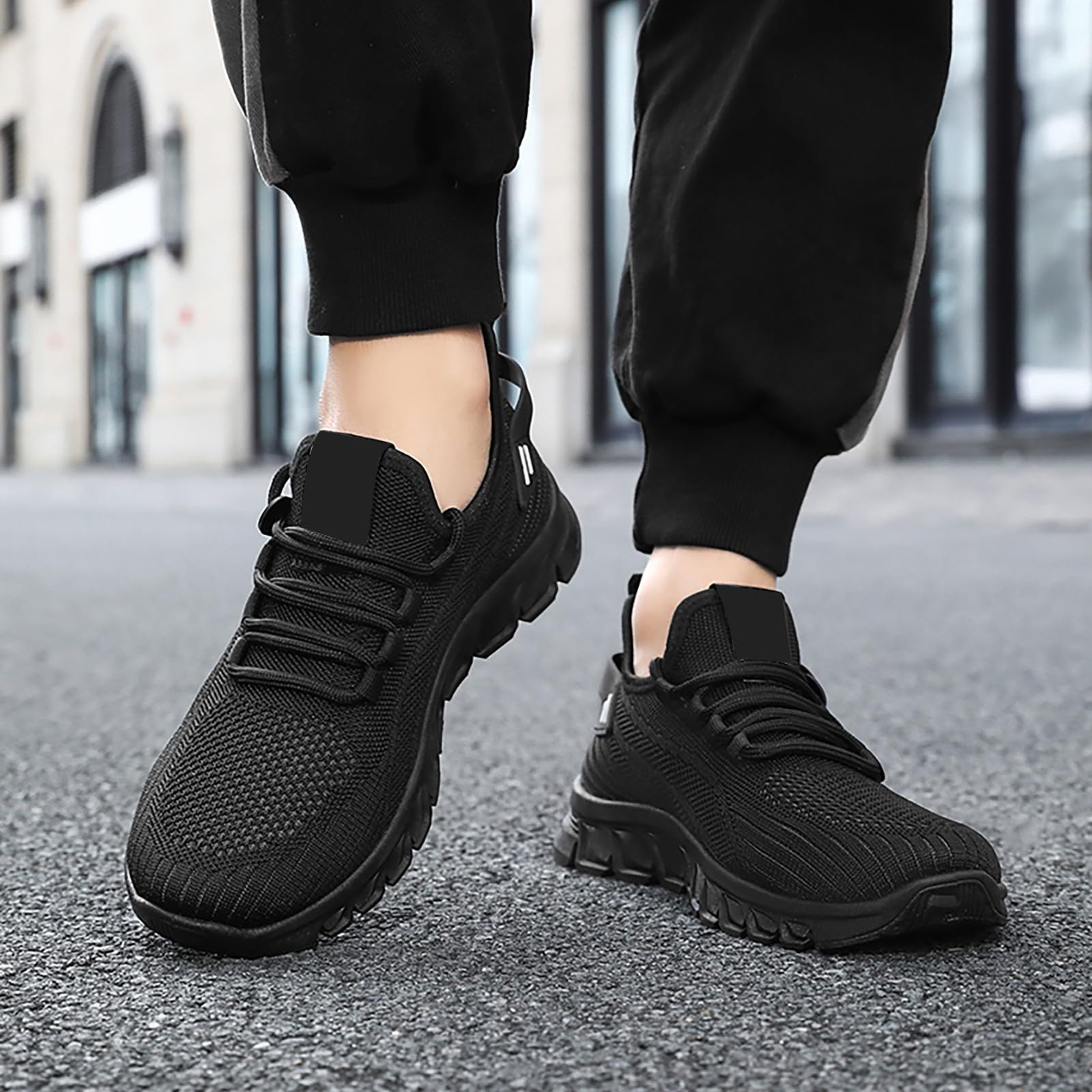 Generisch Sneaker Herren 39-45 Fitnessschuhe Herren Gym Indoor Weichen Sohle Laufschuhe Bequeme Sportschuhe Atmungsaktiv Joggingschuhe Einfarbige Walkingschuhe rutschfest Turnschuhe