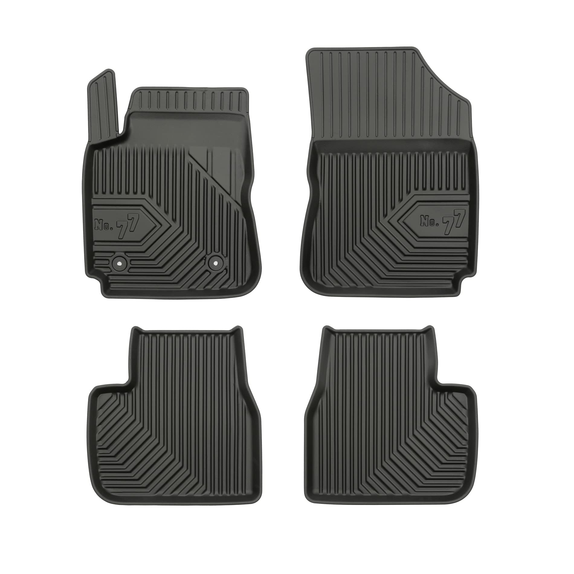 FROGUM No.77 Alfombrillas para Coche Alfombras para Citroën C4 Cactus 2014-2020 | Borde Alto | para Todo el año | Tamaño