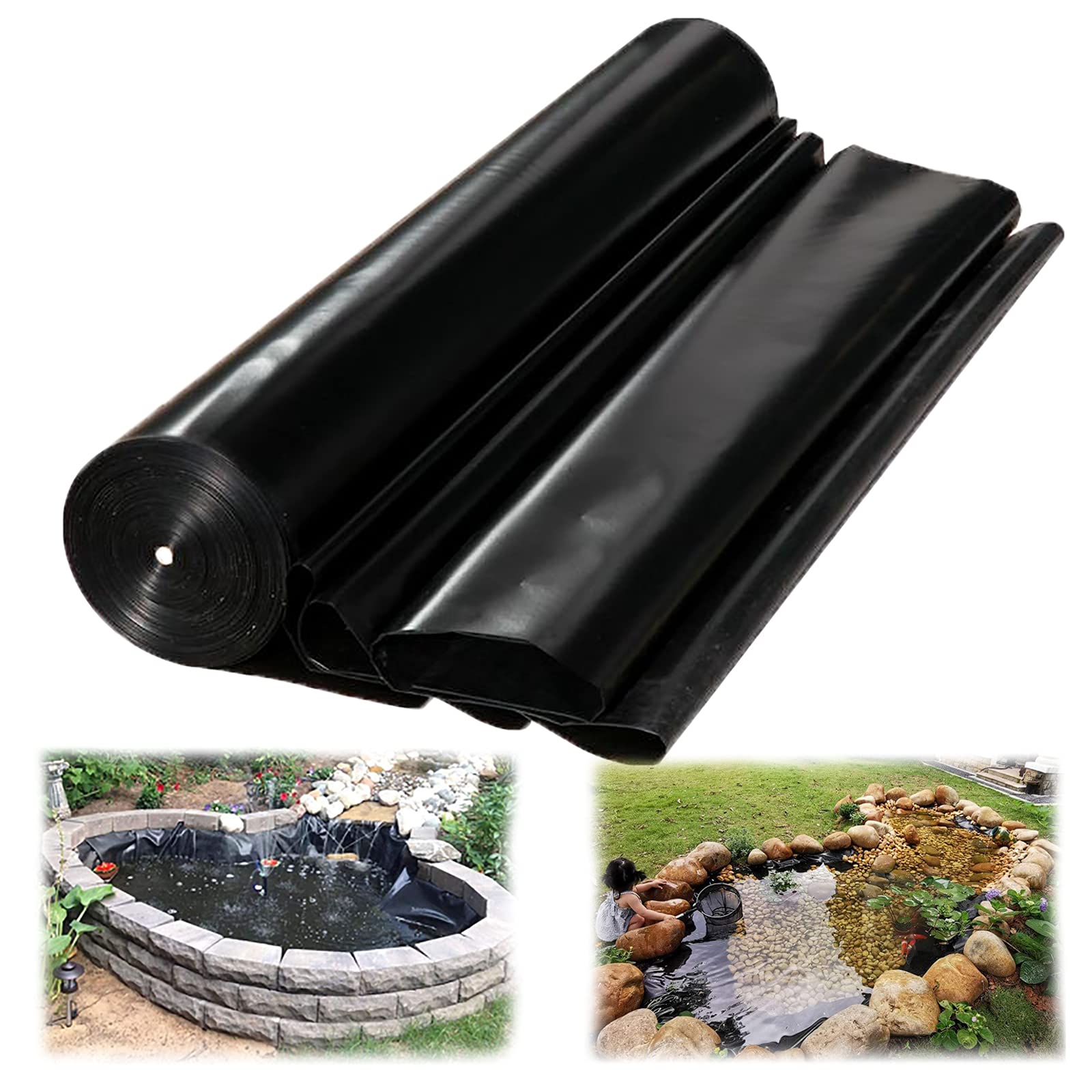 Buy ZHIQ HDPE Pond Liner 2x2m 3x4m 5x5m Pond Skins, Gardens Pools