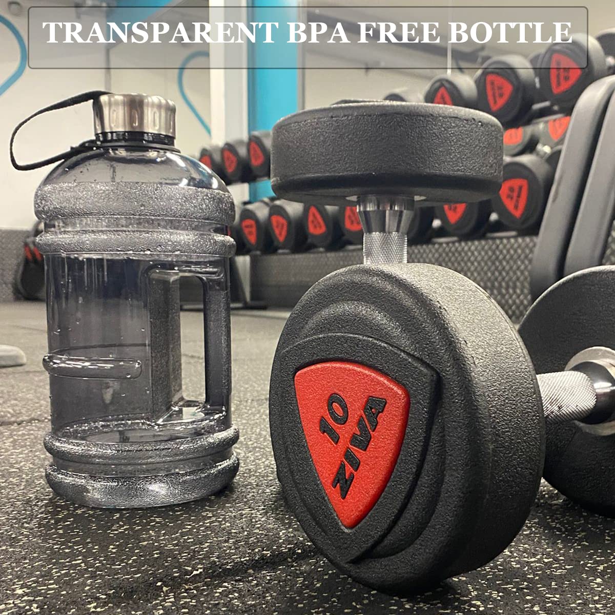 Large 2.2L Water Bottle - Leakproof & BPA Free -5 Large 2.2L Water Bottle - Leakproof & BPA Free -5