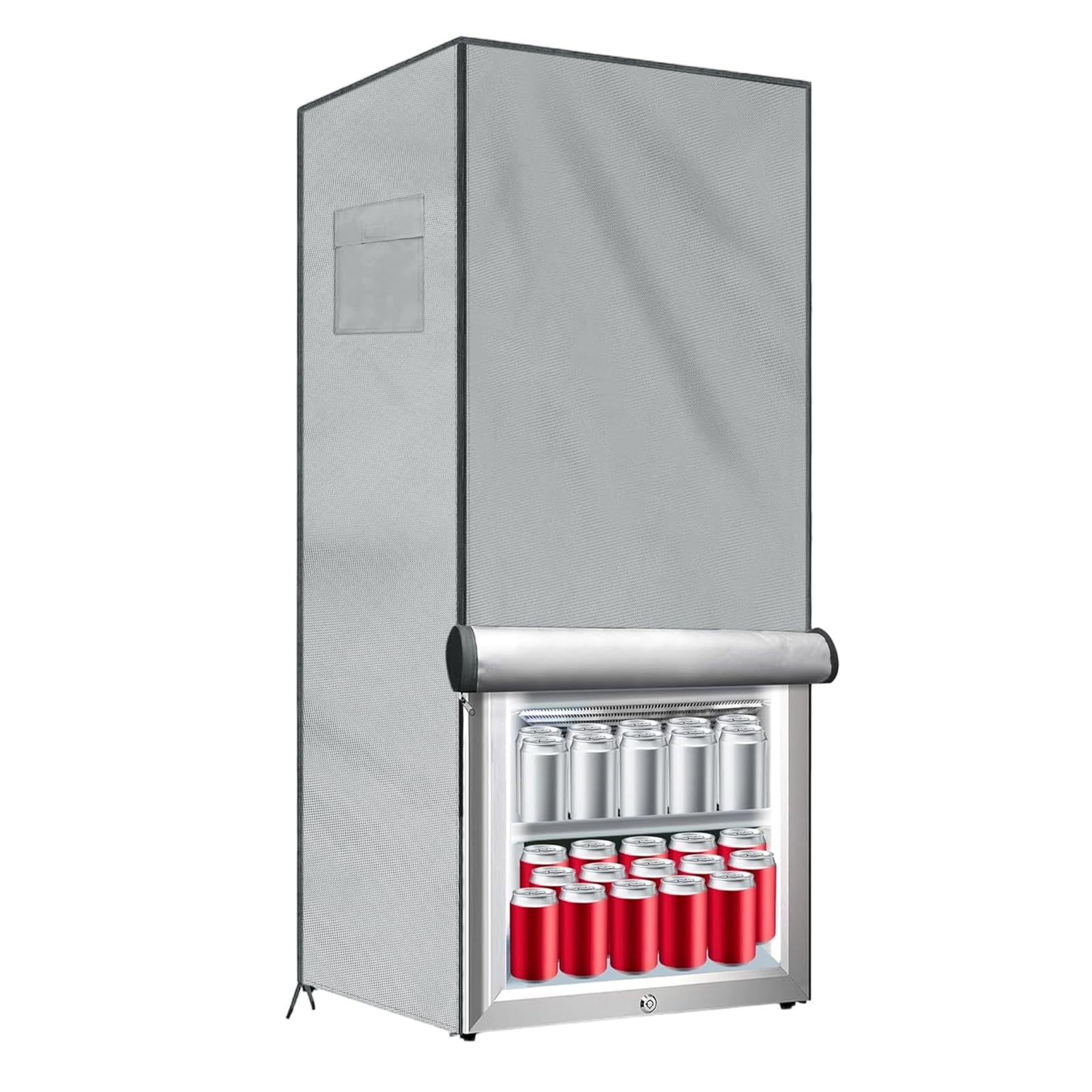 Kalttoy Multicolor Beverage Refrigerator Cover Replacement Dustproof Freezer Covers For Outdoor Uprights Refrigerators Enduring Beverage Refrigerator Cover