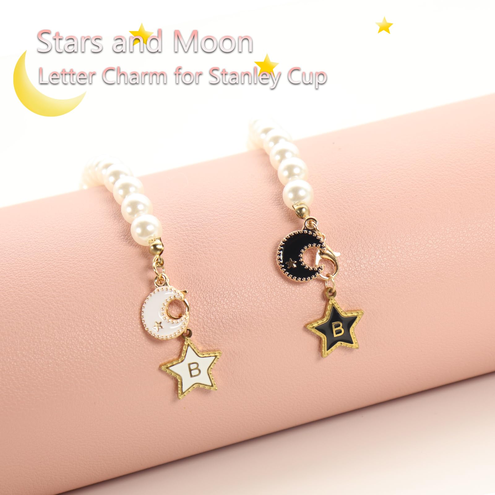 Letter Charms For Stanley Cup – Personalized Initial Charms With Star Shape, Fits 30 & 40 Oz Tumblers