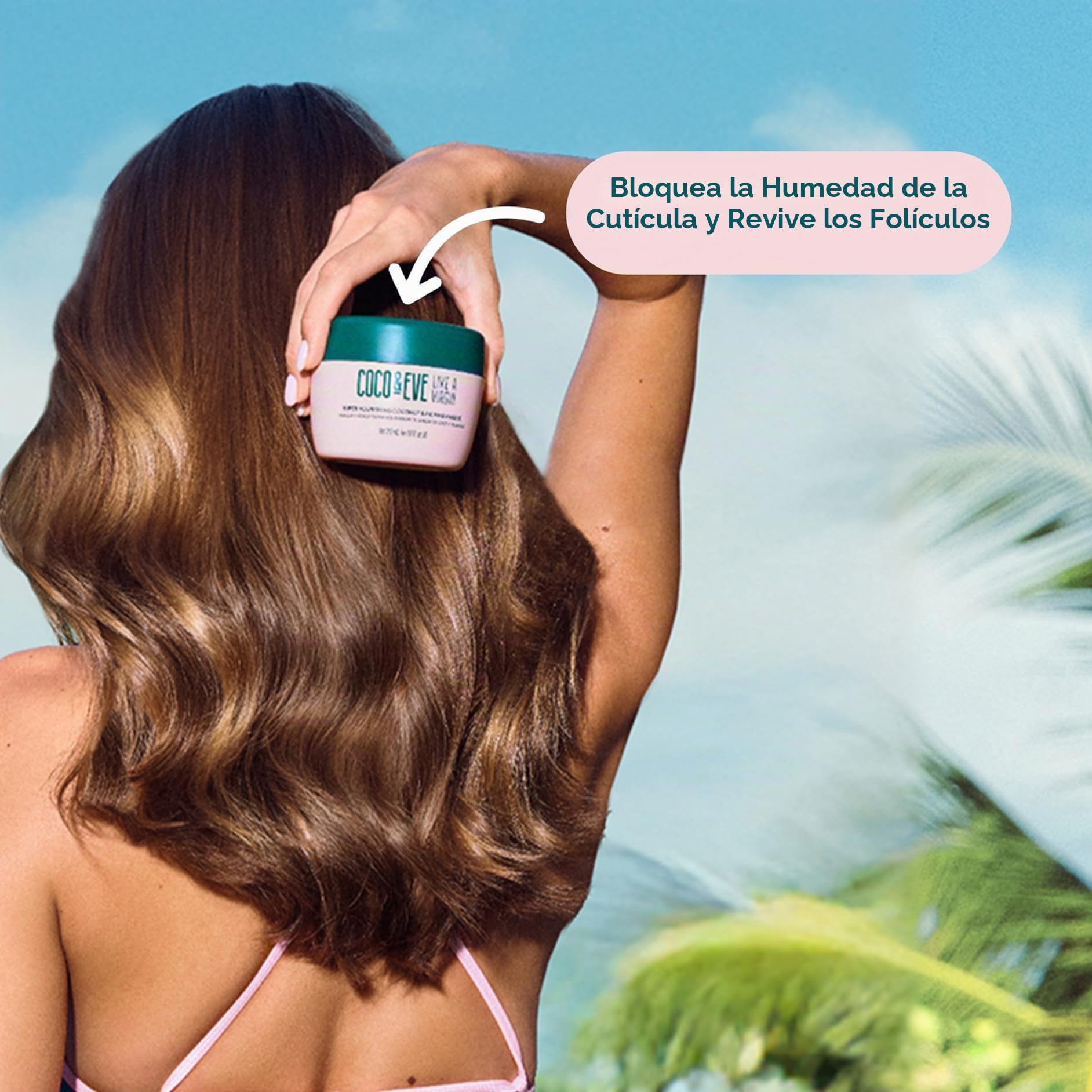 Coco & Eve Like a Virgin Mascarilla Para el Pelo - Tratamiento Acondicionador Superhidratante con Coco e Higos (212ml)