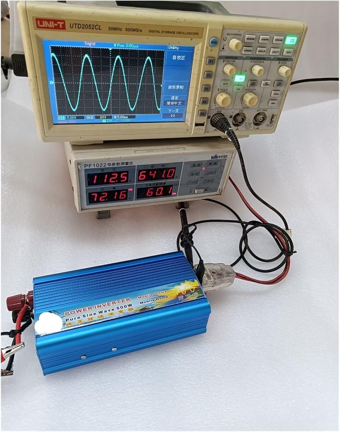 デジタルディスプレイ 500W DC 24V から AC 220V 230V 240V 純粋な正弦波インバーター (Color :