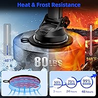 Vista 4 de pop-tech Disco de montaje adhesivo para salpicadero: disco de montaje de almohadilla de tablero de 3.740 in para ventosa y soporte de teléfono al