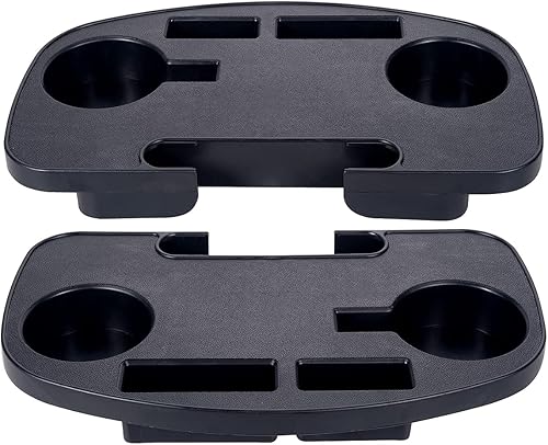 Paquete de 2 portavasos para silla de gravedad cero para silla de gravedad cero, soporte para tazas de versión mejorada, mesa universal con clip