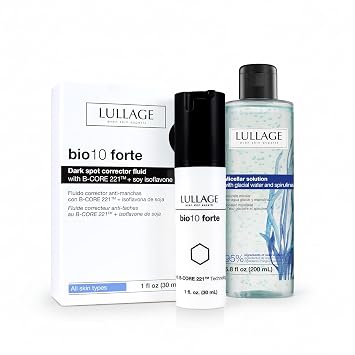 LULLAGE Micellar Water Makeup Remover - 6.8 Fl Oz and bio10 forte Dark Spot Corrector - 1 Fl Oz
