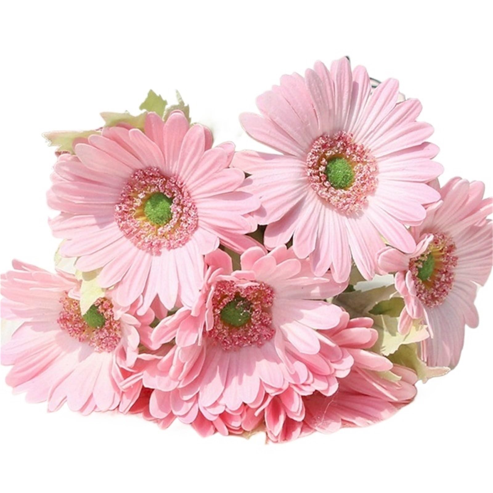 FonHNDG Artificial Flower Branches Artificial Flower PU Real Touch Chrysanthemum Sunflower Fake Wedding Party Home Decoration(Color1)