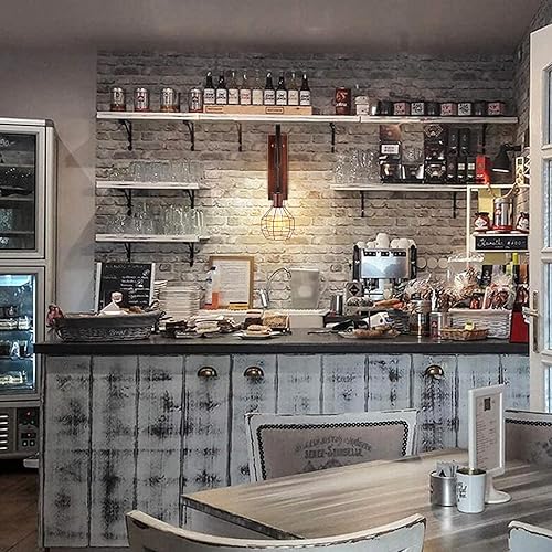 Miniatura 7 de Aplique de pared industrial de 1 luz, rústico, de mediados de siglo, con pantalla de jaula de hierro mate para iluminación interior, granero,