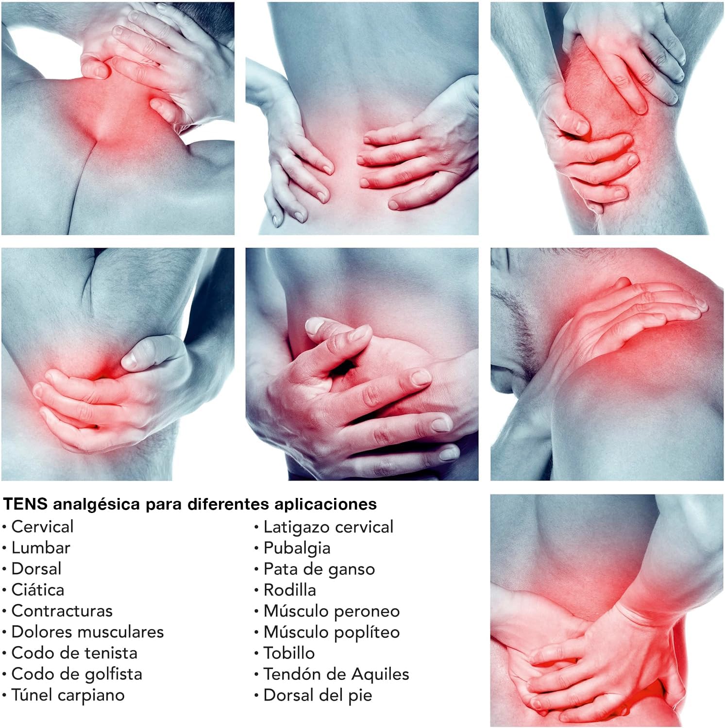 TESMED Trio 6.5: Electroestimulador Muscular Recargable - 36 Programas, 40 Niveles de Intensidad, EMS, TENS y Masaje - para aliviar el dolor muscular y fortalecer los músculo - 4 Electrodos 50x50 mm