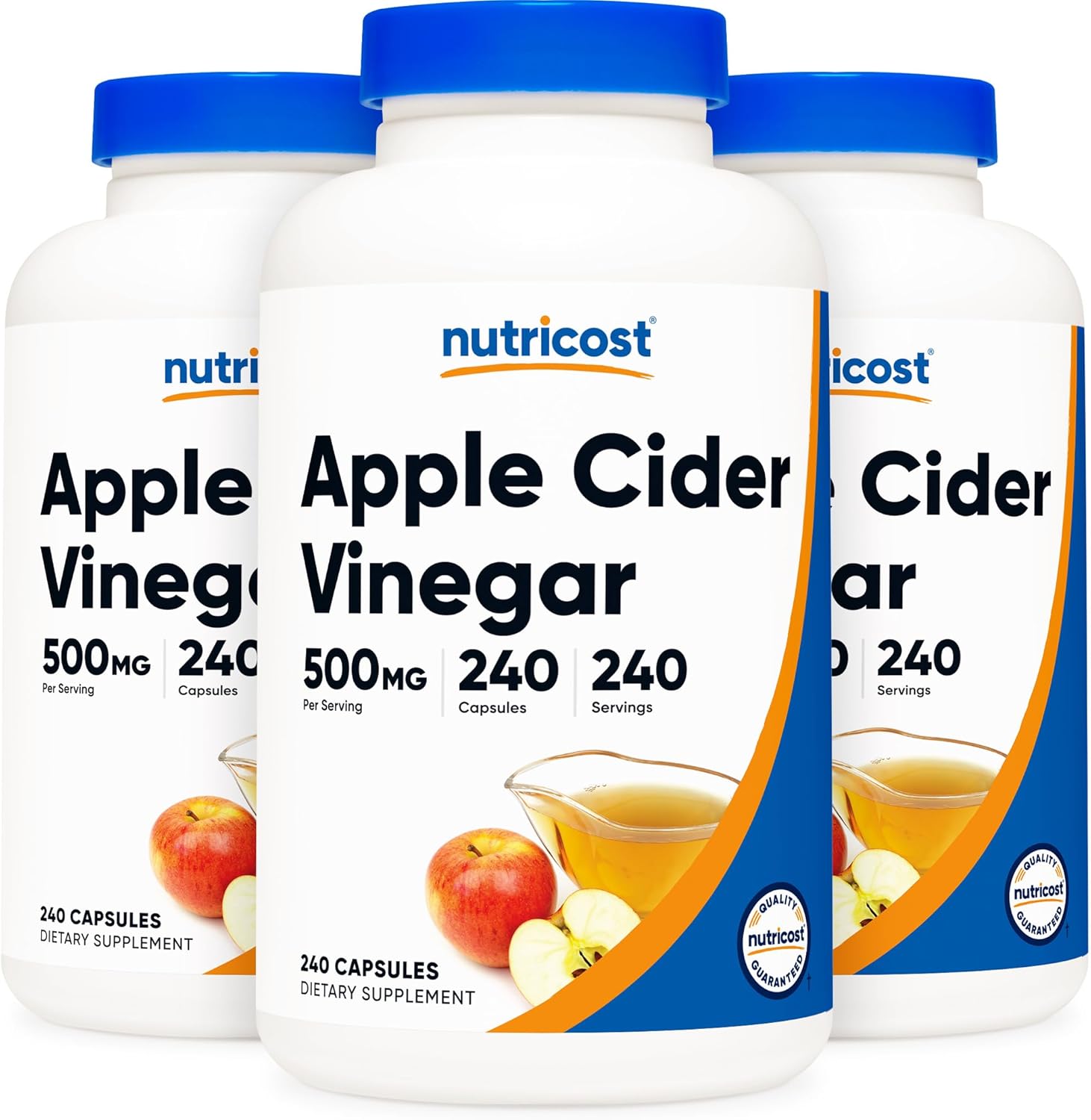 Nutricost Apple Cider Vinegar 500mg 240 capsules