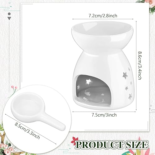 Miniatura 3 de Yaomiao Quemador de aceite esencial, calentador de cera de cerámica, difusor de aceite de cerámica, portavelas de aromaterapia para decoración del