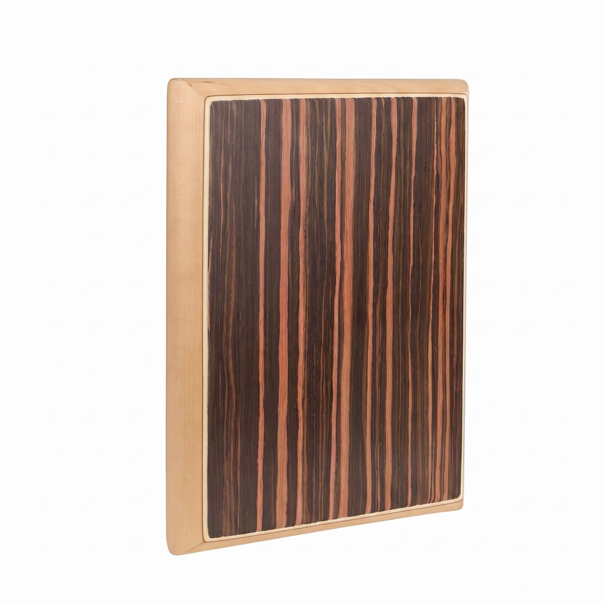 Cajon Box Instrumento de percusión de tambor, 23,5 x 30 x 4,5 cm, caja de percusión de madera de cebra, caja de ritmo con cajones, cuerdas internas ajustables, llave, bols