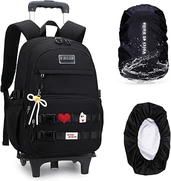 TOTTO Zaino scuola con ruote mimetiche rosa - Renglones TAGLIA GRANDE