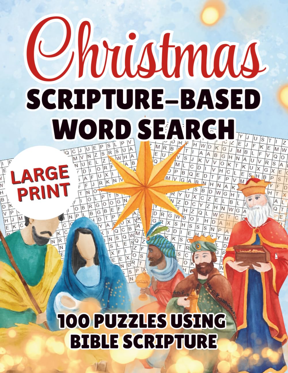 Christmas Scripture Based Word Search: Large Print Word Search Puzzle