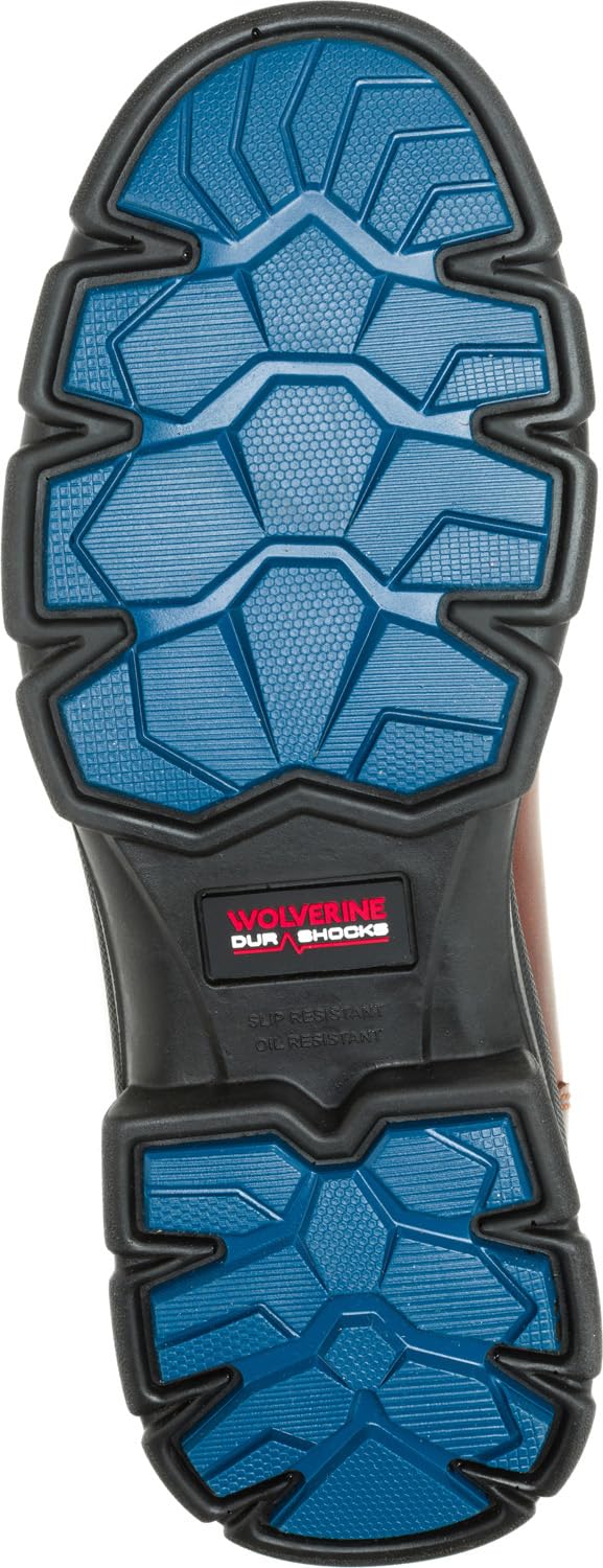 WOLVERINE DuraShocks Icon - Botas de trabajo para hombre, puntera compuesta, EH, WP, antideslizante, 6 pulgadas