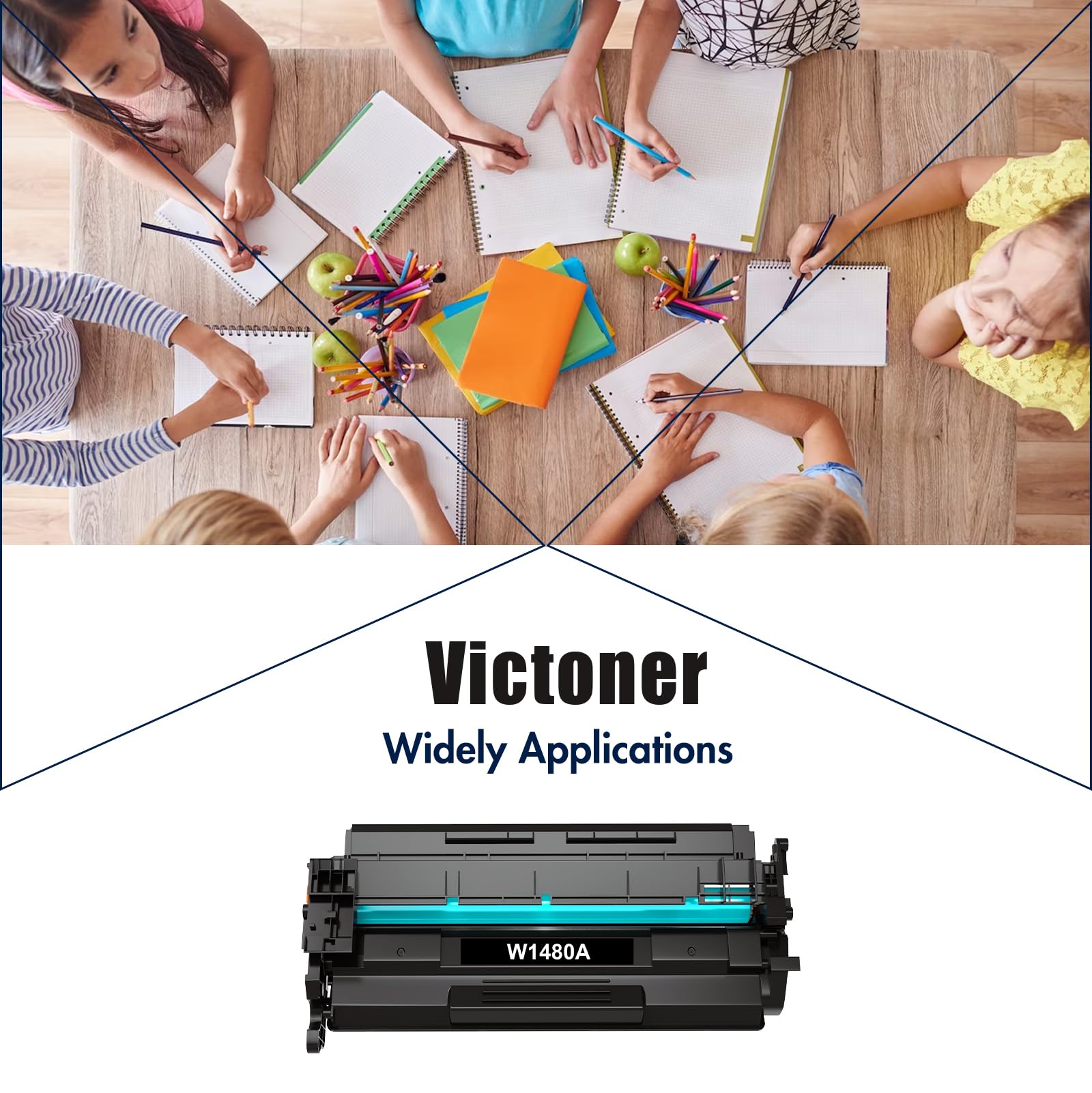 148A Toner Cartridge 4 Pack: Compatible Replacement for HP 148A 148X W1480A W1480X for HP Laserjet Pro 4001dw 4001dn 4001n MFP 4101fdw 4101fdn Printer Ink Black