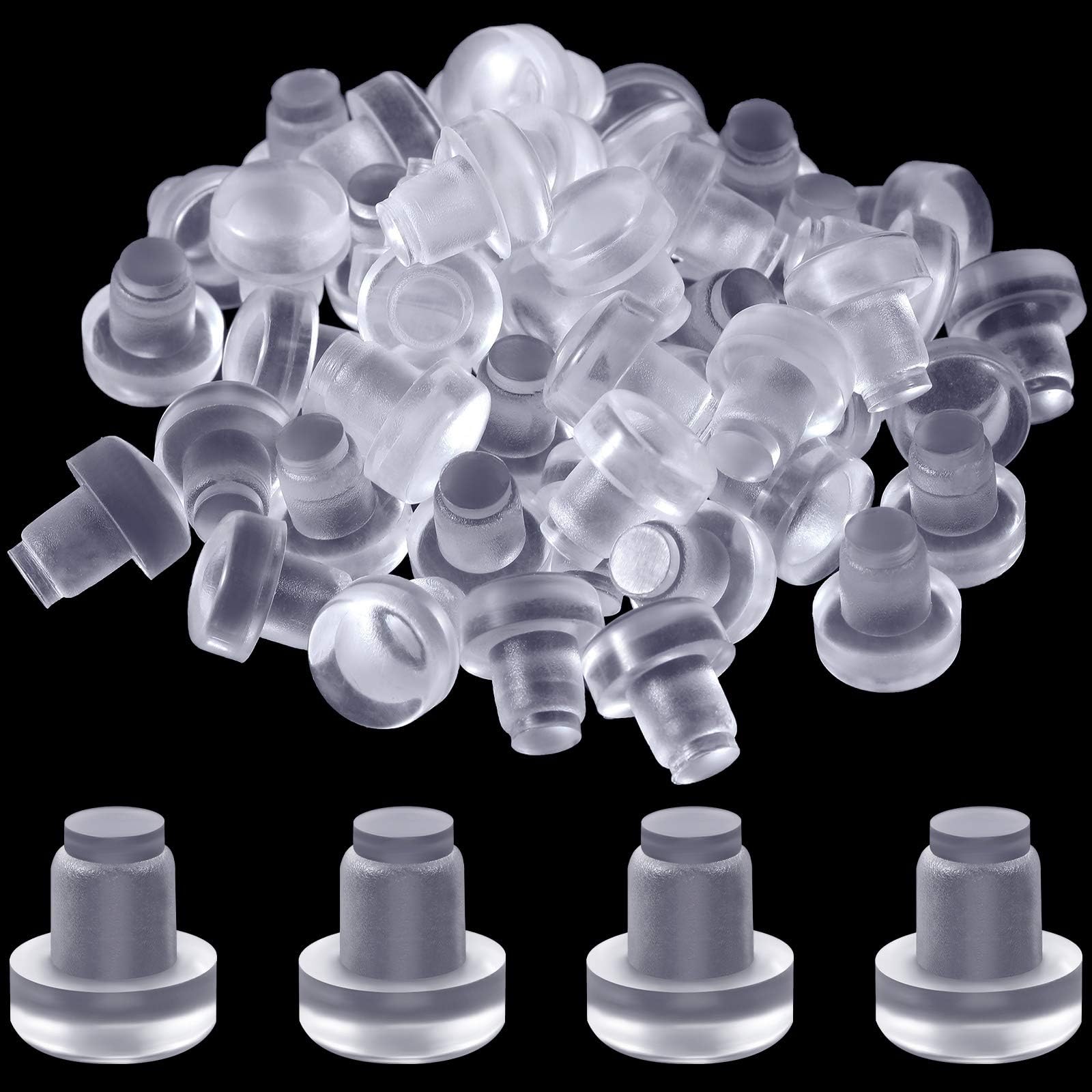 bnafes 18mm/0.7" Furniture Desk Glass Transparent Anti