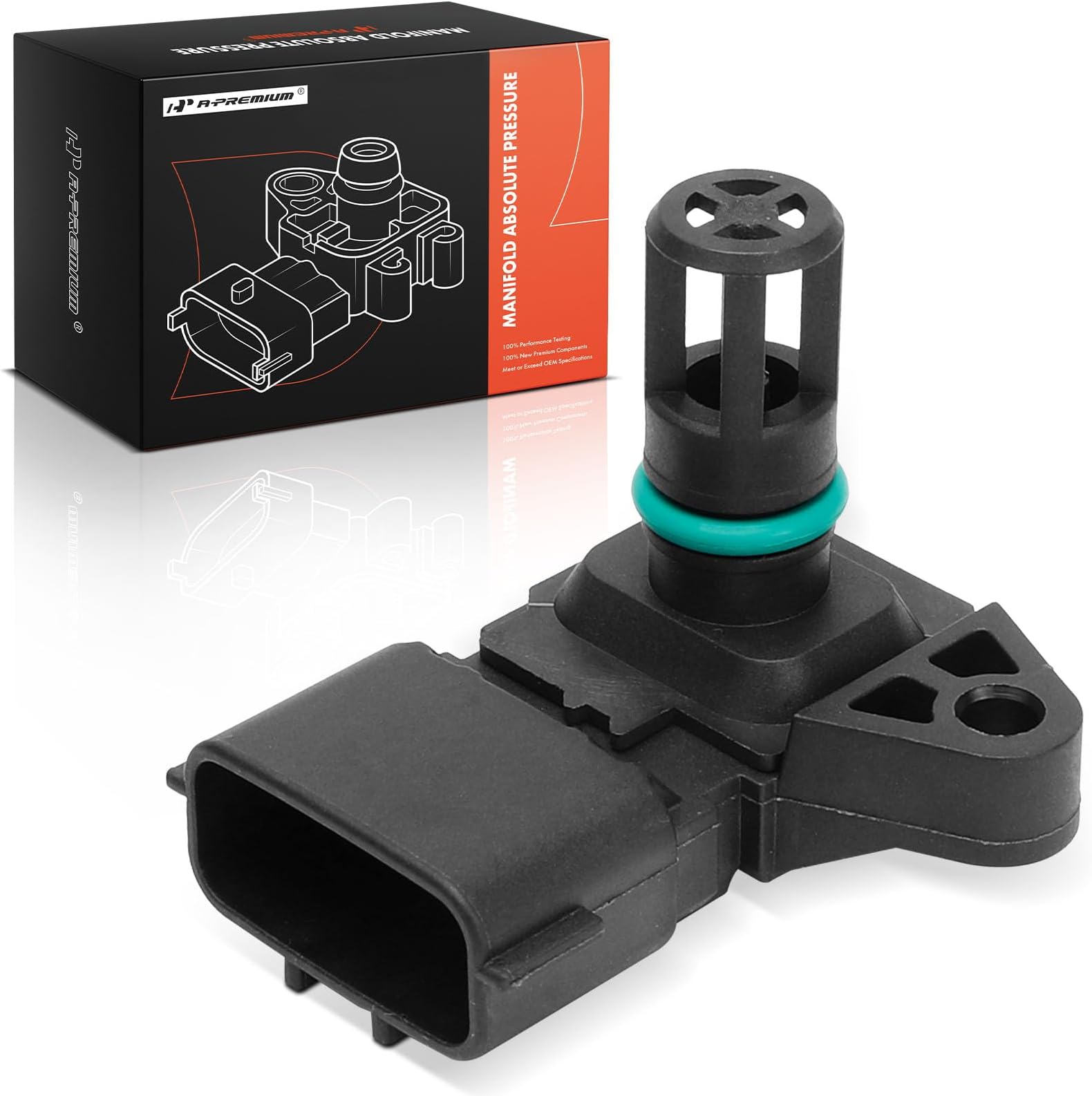 A-Premium Engine Air Intake/Charge Temperature Sensor [4 Pins] Compatible with Ram 2500 2011-2016/2018, 3500 2011-2018, 4500/5500 2014-2018 & Dodge Ram 2500 3500 2009-2010, 6.7L