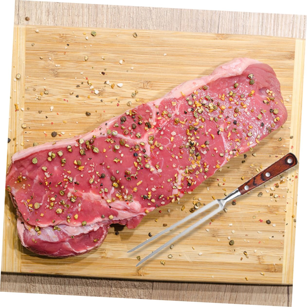 VANZACK Forchettone Barbecue in Acciaio Inox Taglierina Per Esterni Utensile Per Grigliare Facile Da Usare e Pulire Adatto Per Chef e Casalinghe