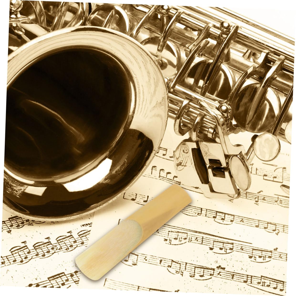 ifundom 50piezas Cañas De Saxofón Tenor Lengüetas De Saxofón Para Principiantes y Músicos Intermedios Compatibles La Mayoría De Saxofones Tenor
