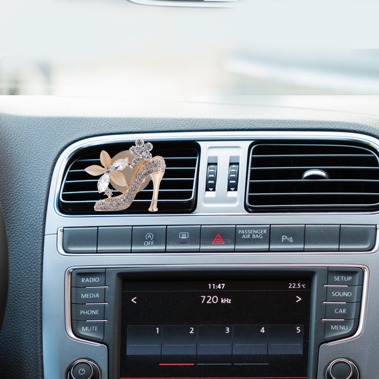 Mobestech 3pezzi Diffusore Profumo Per Auto Clip Elegante Alta Decorazione Interni Auto Per Donne Clip Per Bocchetta Aria Accessorio Per Viaggi Rinfrescanti